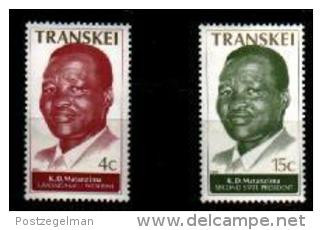 TRANSKEI, 1979,  MNH Stamp(s), 2nd State President  Nr(s) 52-53 - Transkei