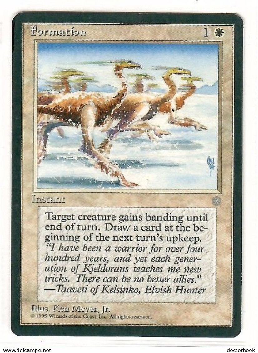 MAGIC The GATHERING  "Formation"---ICE AGE (MTG--162-6) - Weiss