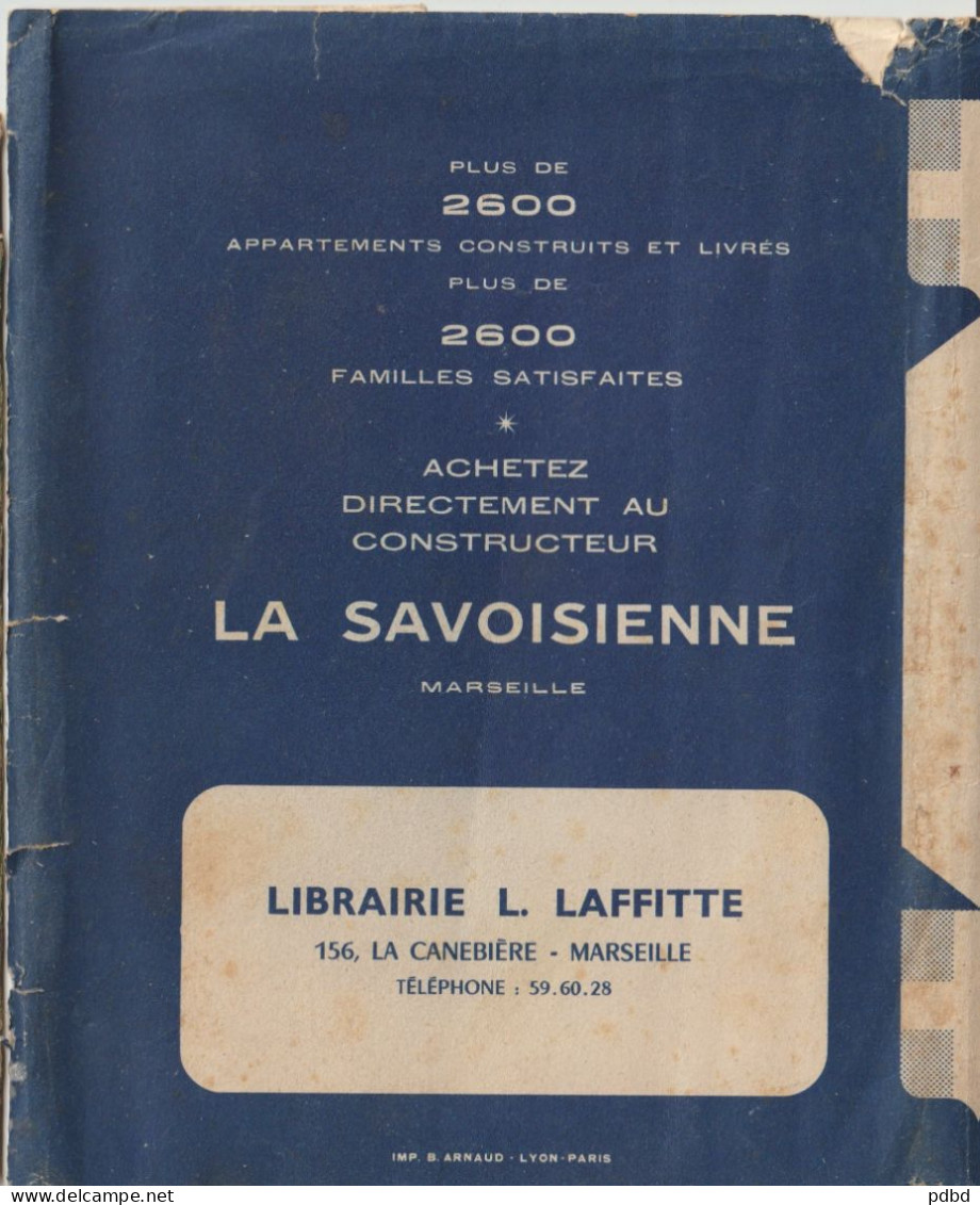 Librairie FAURE . Brd Garibaldi . Louis Laffitte . La Savoisienne . La Canebière . 6 X Protège Livre . - Papelería