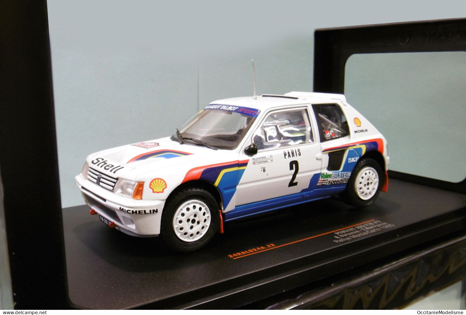 Ixo - PEUGEOT 205 T16 #2 Rallye Monte-Carlo 1985 Vatanen - Harryman Réf. 24RAL024A.22 Neuf NBO 1/24 - Autres & Non Classés