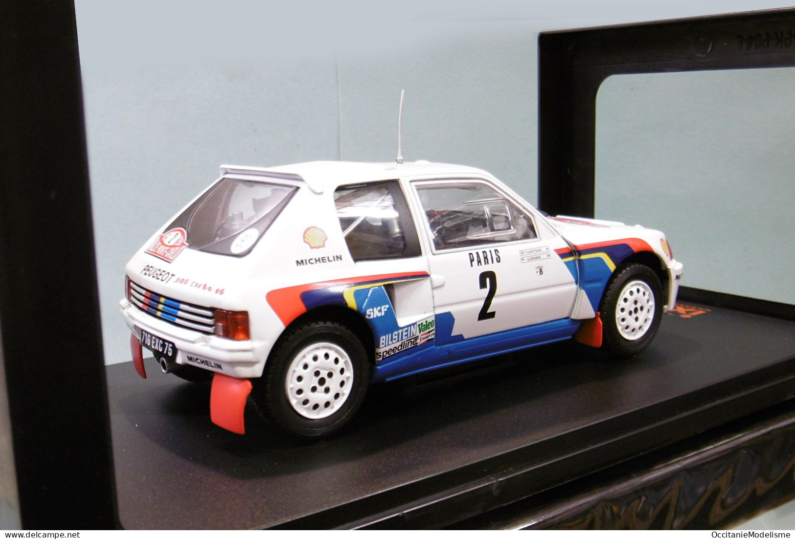 Ixo - PEUGEOT 205 T16 #2 Rallye Monte-Carlo 1985 Vatanen - Harryman Réf. 24RAL024A.22 Neuf NBO 1/24 - Otros & Sin Clasificación