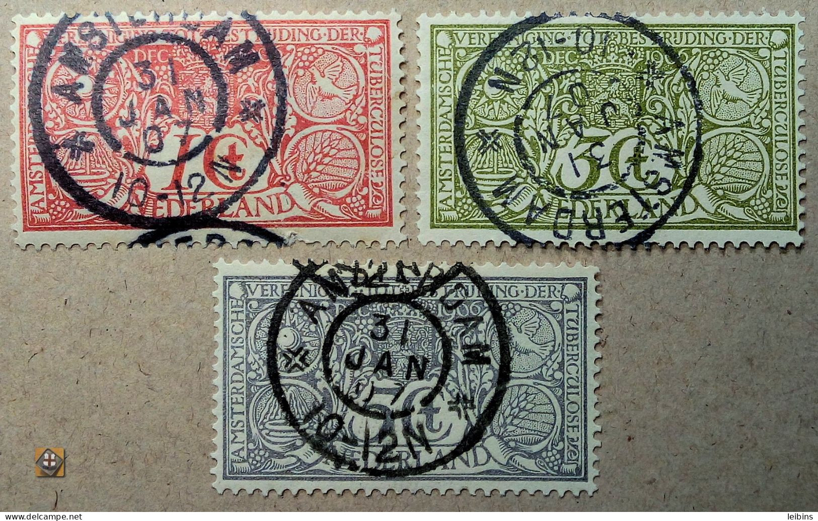 1906 Niederlande Mi.69-71 /o - Used Stamps