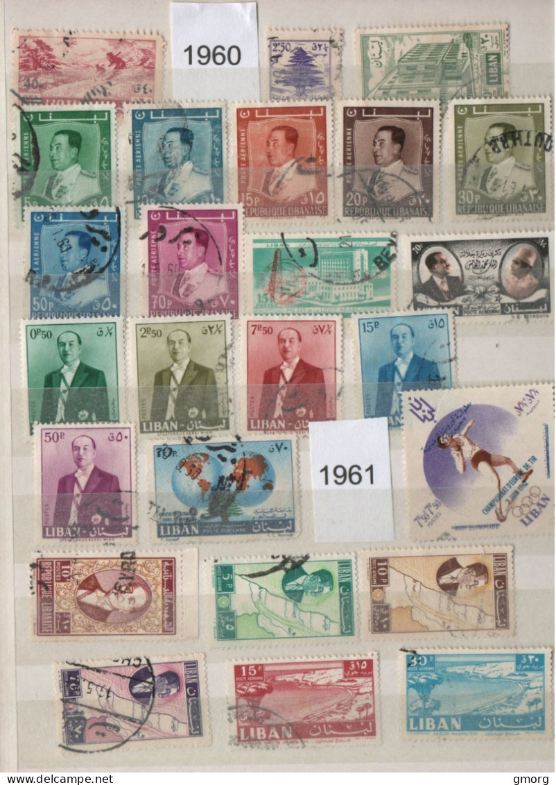 Lebanon 1955 To 1990s 100 + Used Selection  (L7) - Liban