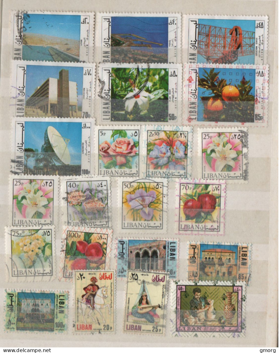 Lebanon 1955 to 1990s 100 + used selection  (L7)