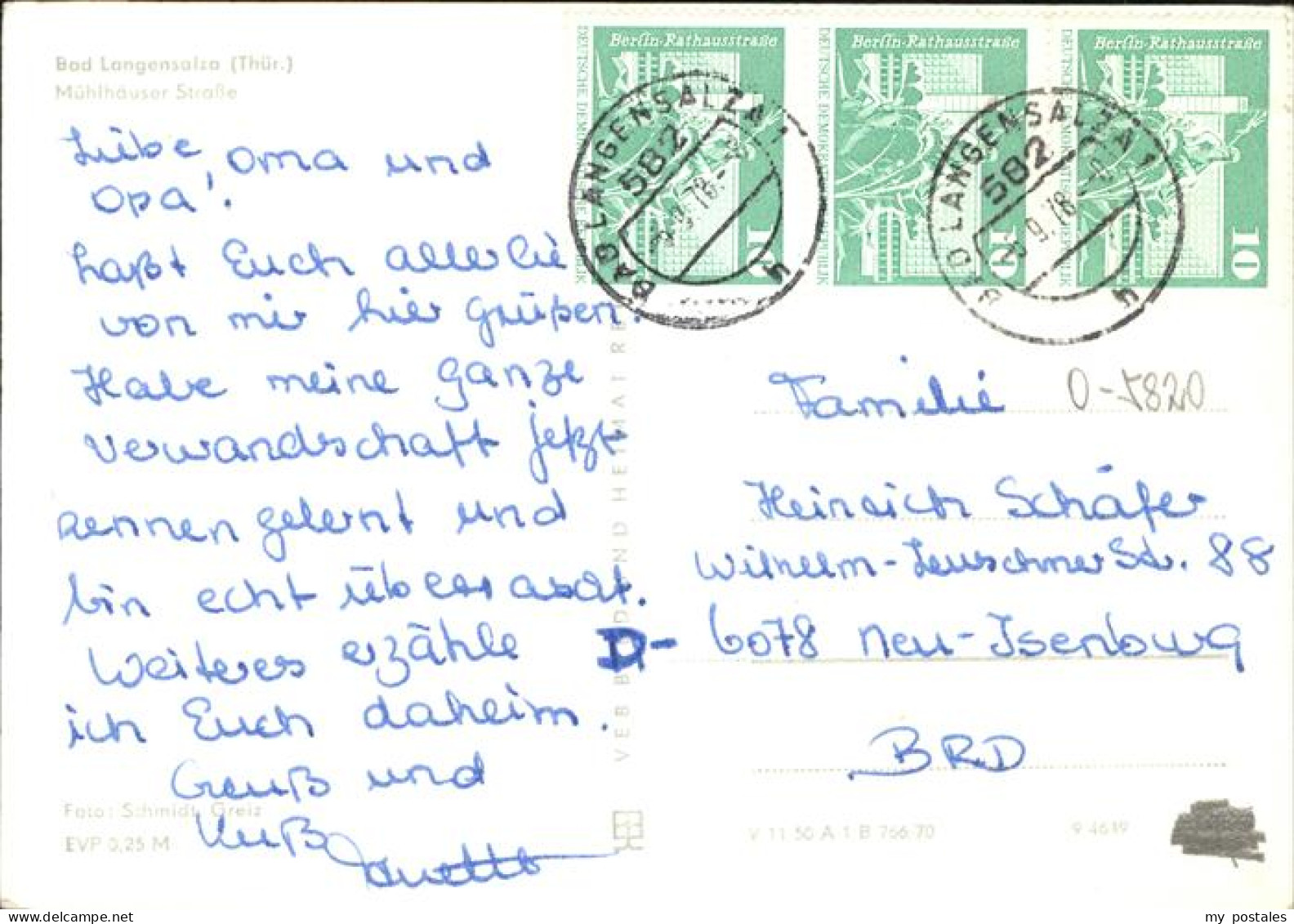 41262896 Bad Langensalza Muehlhauser Strasse Bad Langensalza - Bad Langensalza