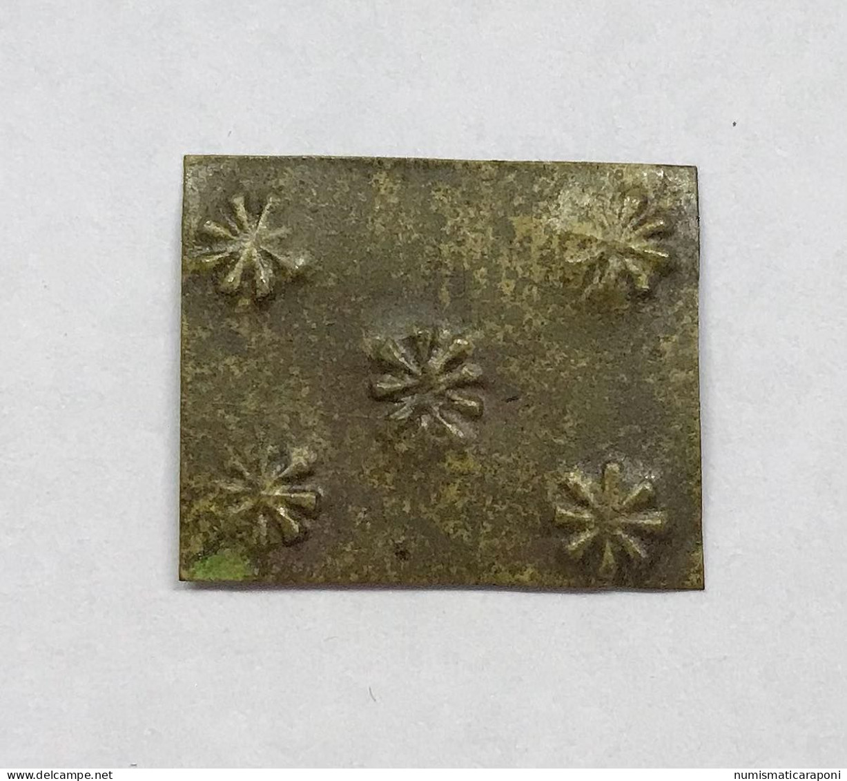 Peso Monetale Con 5 Rosette Incise Senza Indicazioni E.1337 - Lombardije-Venetië