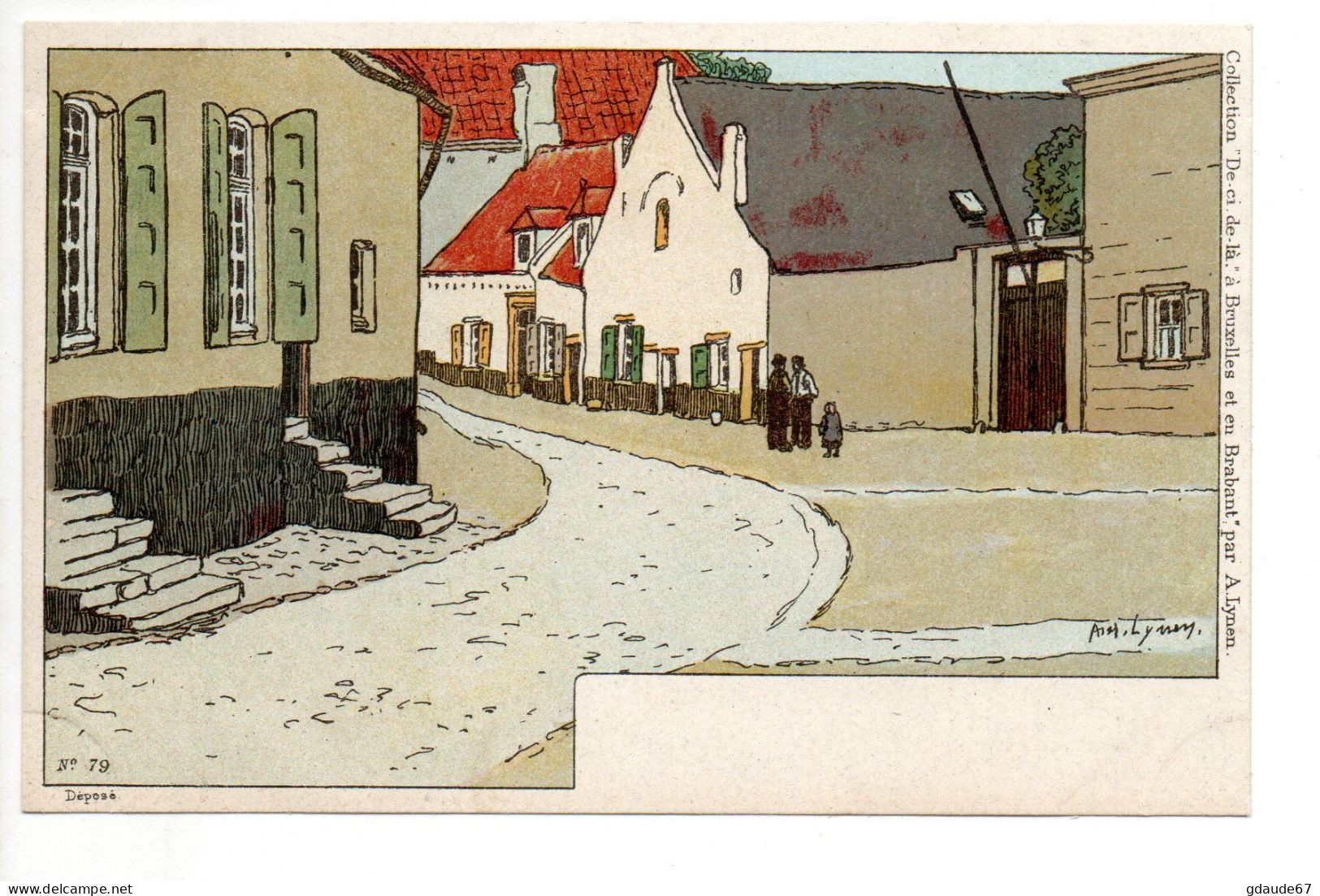 ILLUSTRATEUR AMEDEE LYNEN "DE CI DE LÀ À BRUXELLES ET EN BRABANT" - N°79 HAL - Lynen, Amédée-Ernest