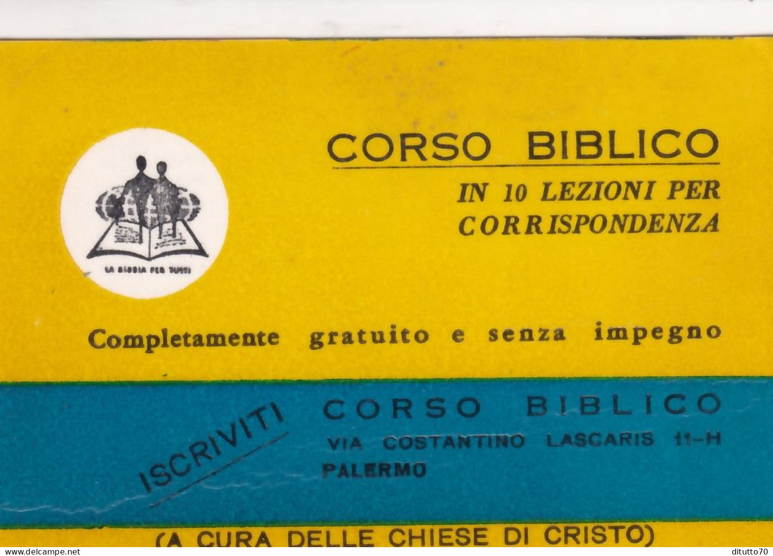 Calendarietto - Corso Biblico - Palermo - Anno 1967 - Petit Format : 1961-70