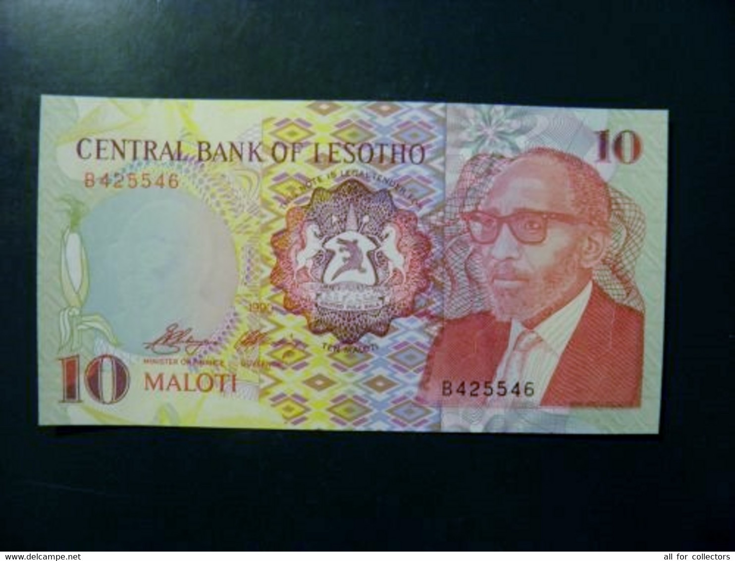 UNC Banknote Lesotho 1990 10 Maloti P-11 Horseman Mountains - Lesotho