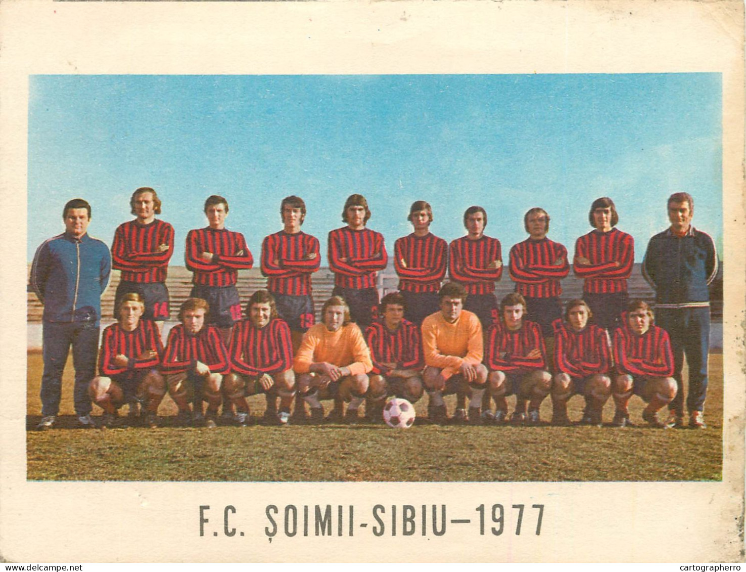 Romania F.C. Soimii Sibiu 1977 Paper Ephemera 2scans - Autres & Non Classés