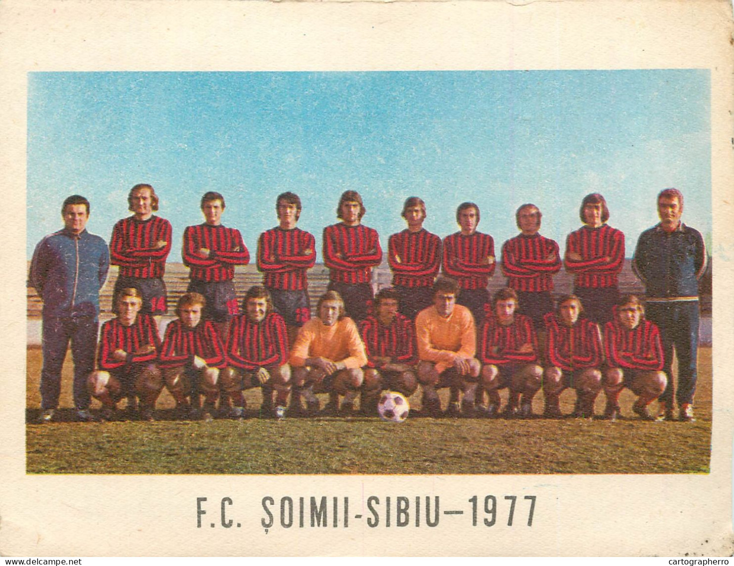 Romania F.C. Soimii Sibiu 1977 Paper Ephemera 2scans - Bekleidung, Souvenirs Und Sonstige