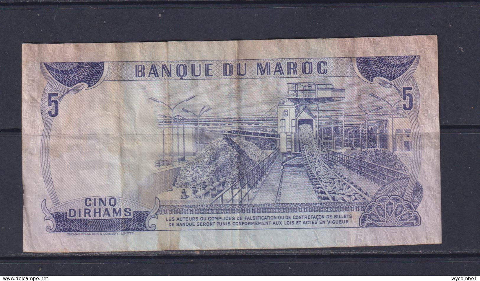 MOROCCO  - 1970 5 Dirhams Circulated Banknote - Maroc