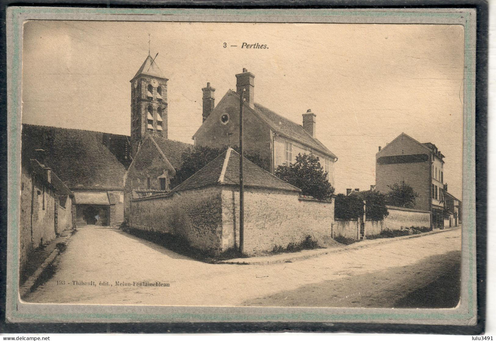 CPA (77) PERTHES - Aspect Du Quartier De L'Eglise En 1903 - Perthes
