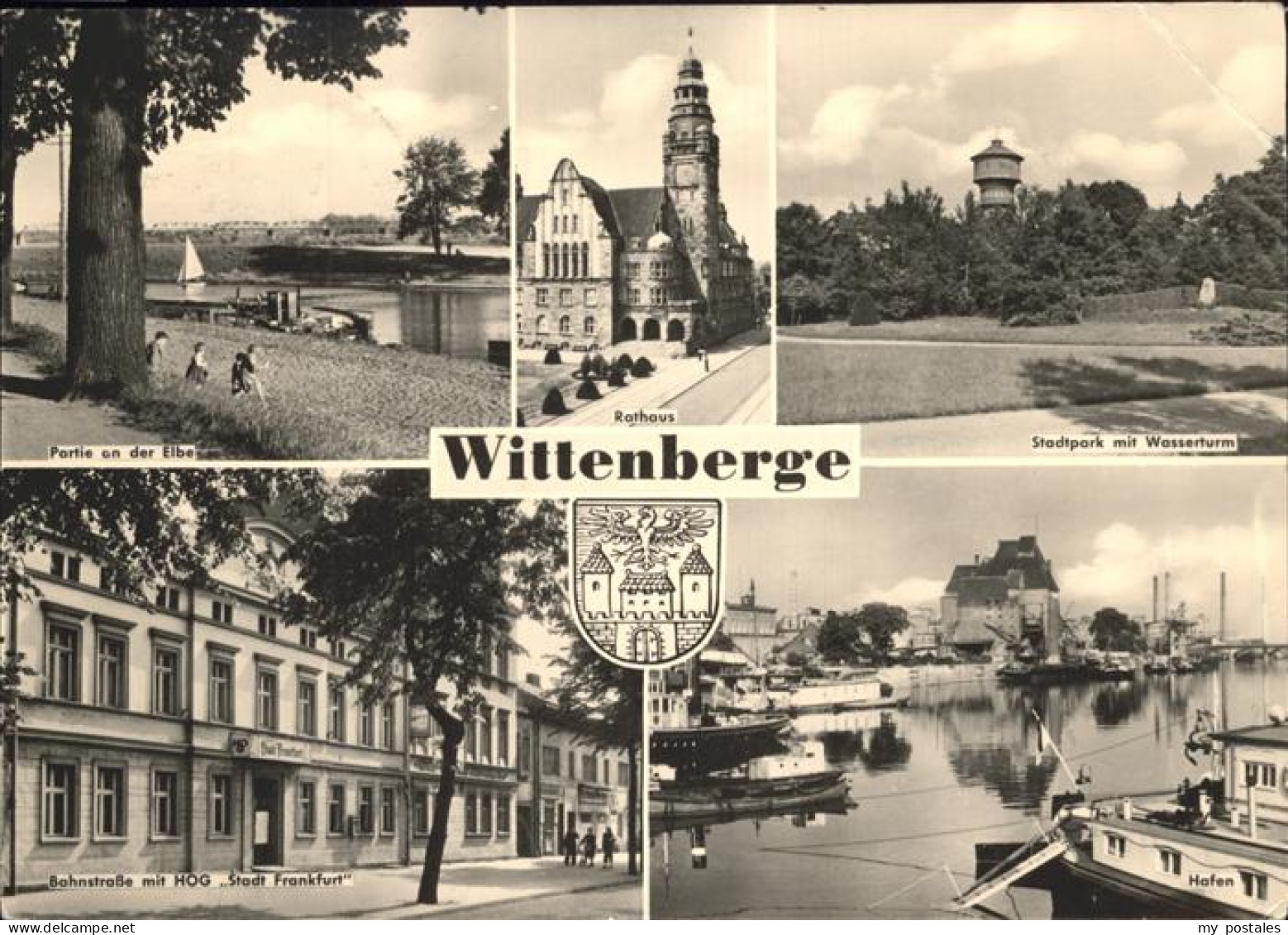 41262000 Wittenberge Wappen Rathaus Stadtpark Wasserturm HOG Stadt Frankfurt Elb - Wittenberge