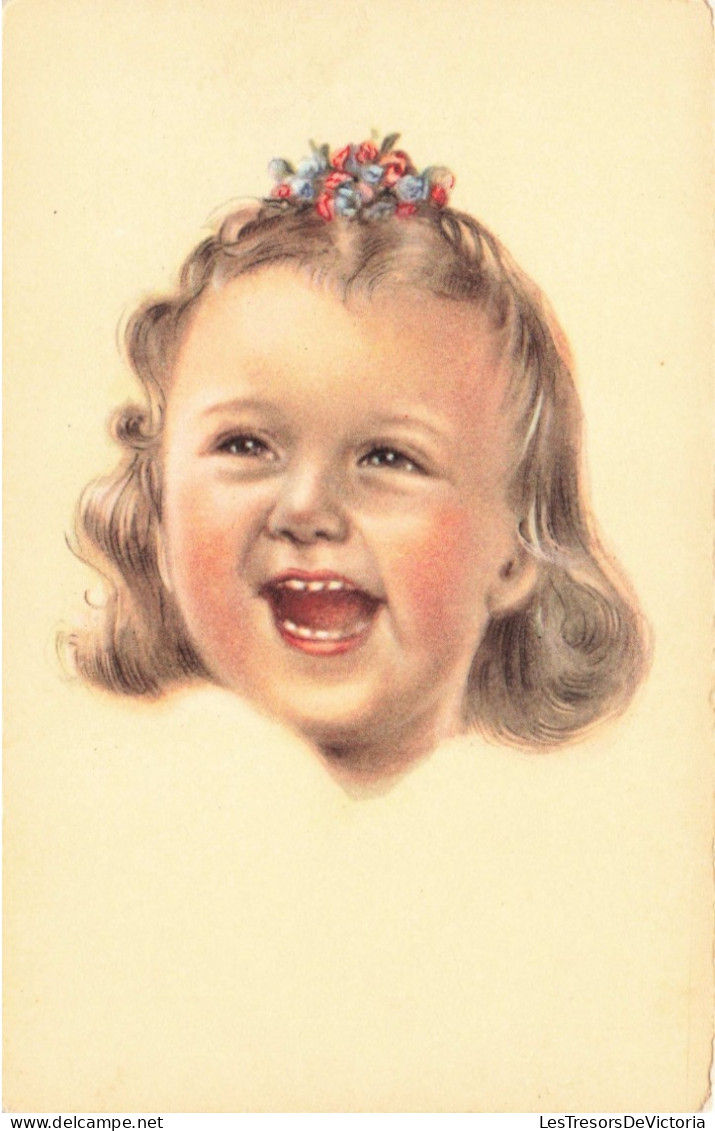 FANTAISIES - Bébés - Portrait - Dessin - Carte Postale Ancienne - Bébés