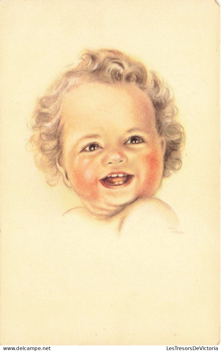 FANTAISIES - Bébés - Portrait - Dessin - Carte Postale Ancienne - Bebes