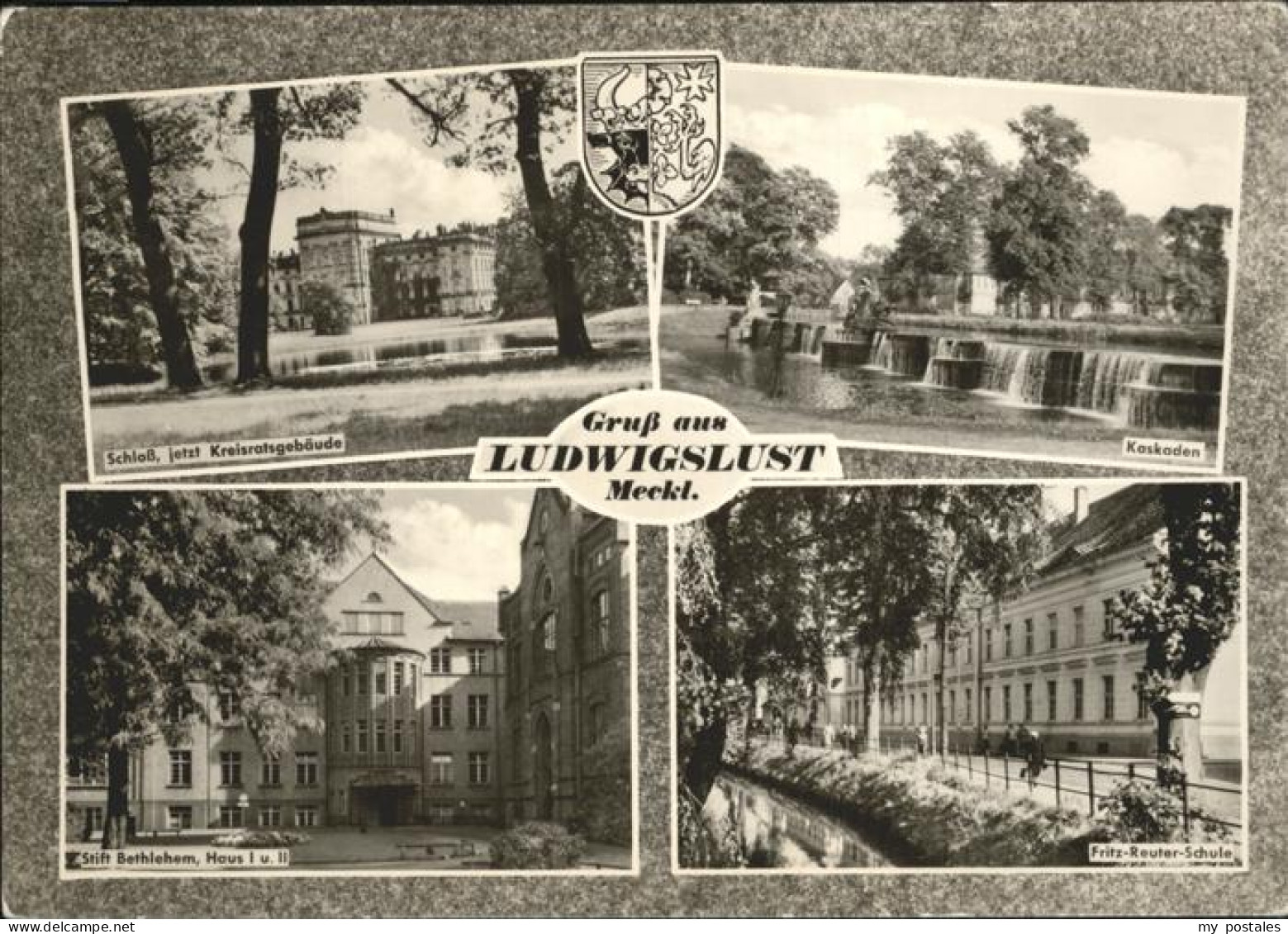 41261917 Ludwigslust Wappen Kaskaden Fritz Reuter Schule Stift Bethlehem Haus Sc - Ludwigslust