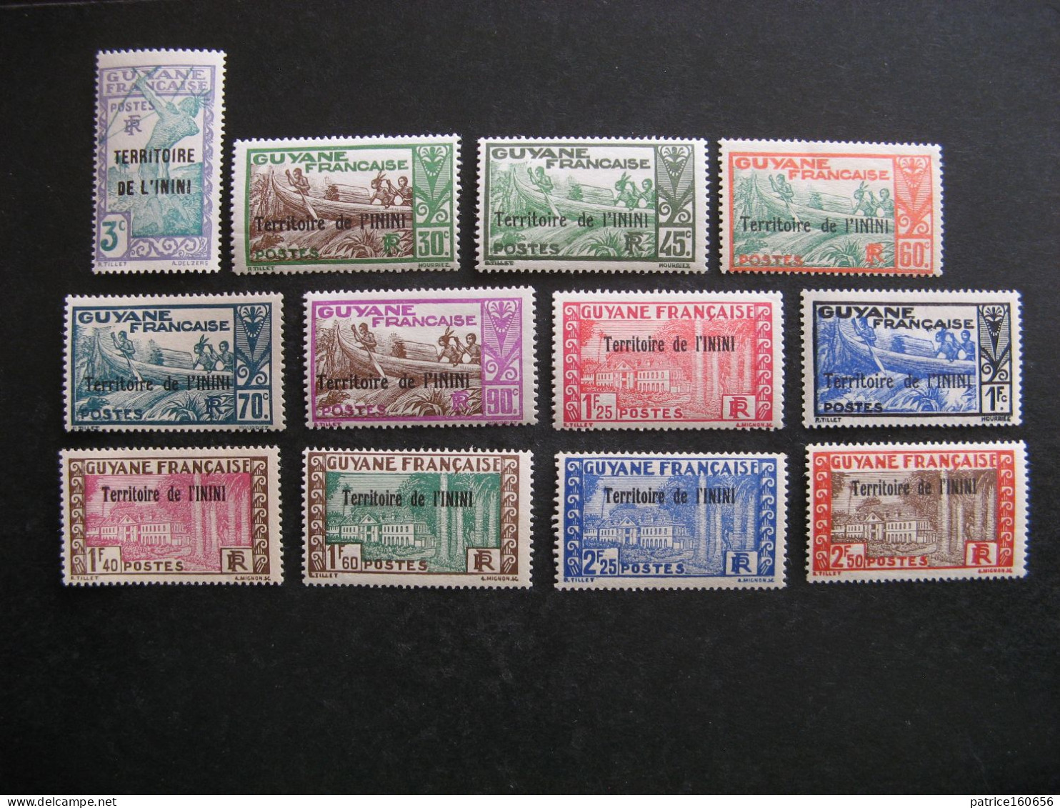 ININI:  Série N° 36 Au N° 47, Neufs X . - Unused Stamps