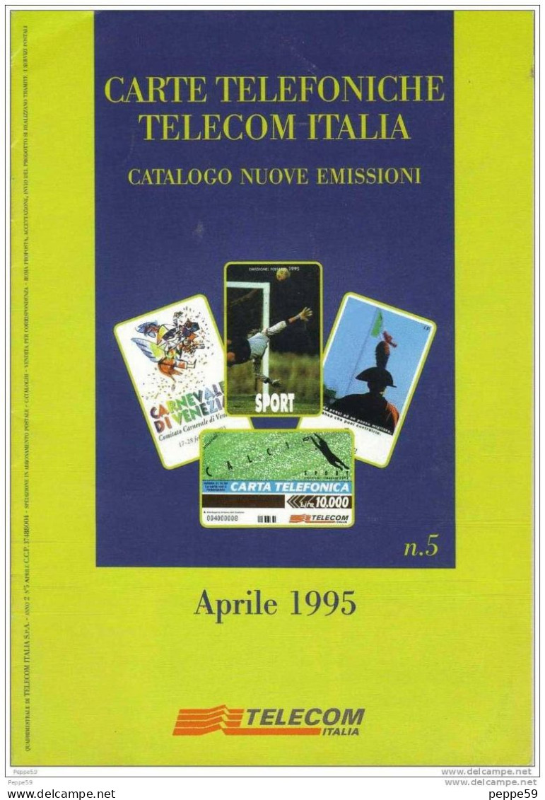 Catalogo Carte Telefoniche Telecom - 1995 N.05 - Libri & Cd