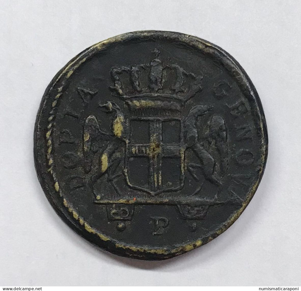 Genova Dogi Biennali IIIà Fase  Doppia  Peso Monetale  E.1346 - Monedas/ De Necesidad