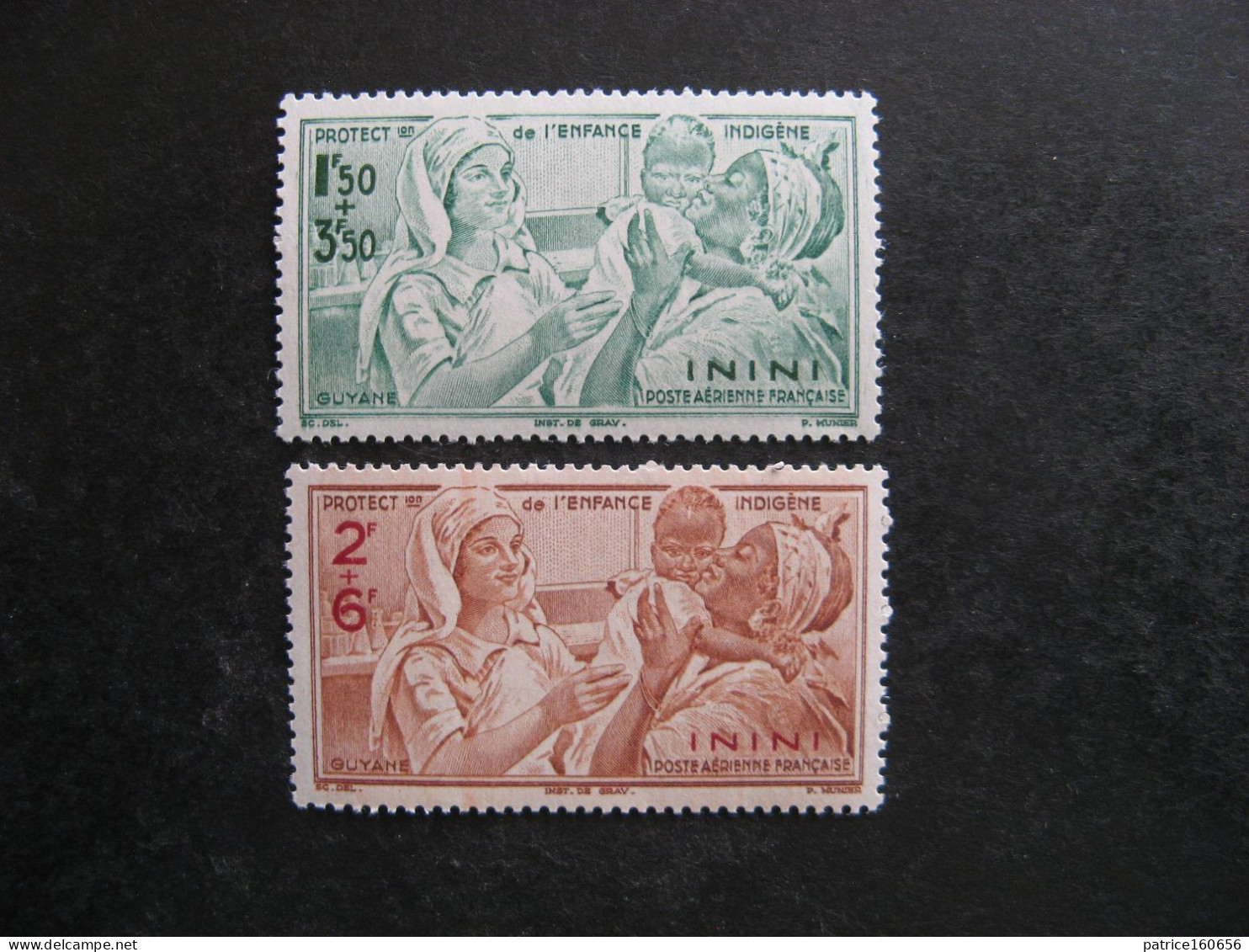 A). ININI:TB Paire PA N° 1 Et N° 2, Neufs XX . - Unused Stamps