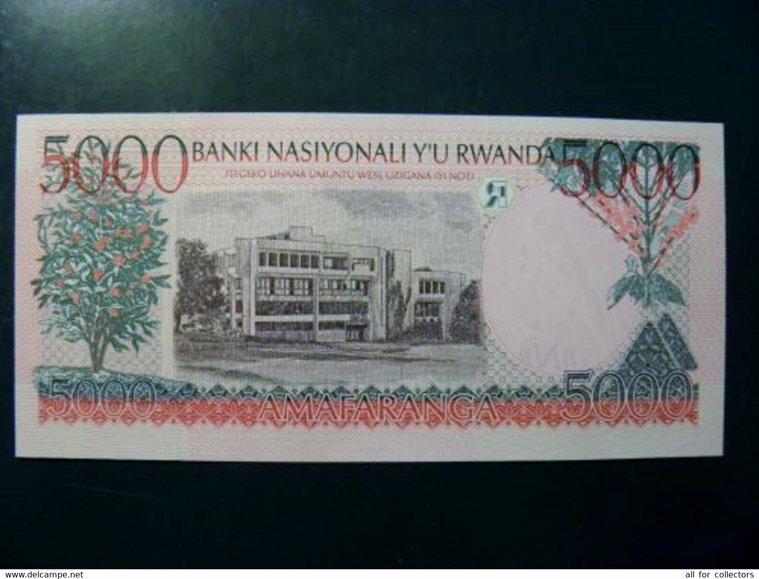 UNC Banknote Rwanda 1998 5000 Francs P-28 Dancers Dance - Ruanda