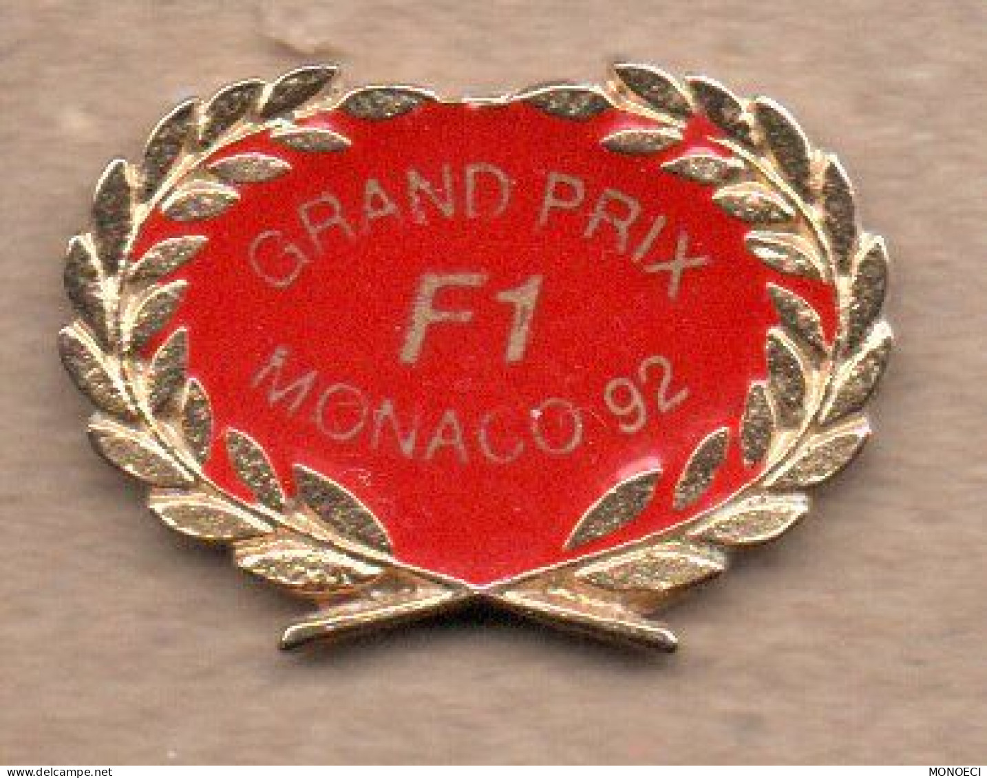 MONACO -- MONTE CARLO -- RARE Pin's -- Grand Prix F 1 Monaco 92 - F1