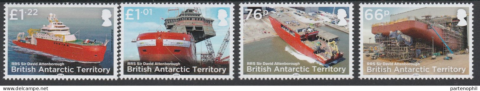 BAT - British Antartic Territory - 2018 - Ships MNH - Neufs