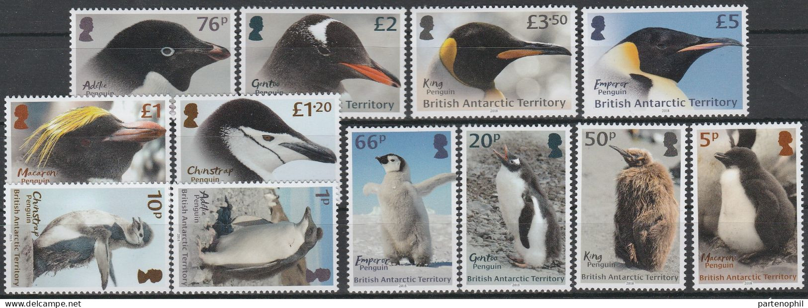 BAT - British Antartic Territory - 2018 - Birds MNH - Unused Stamps