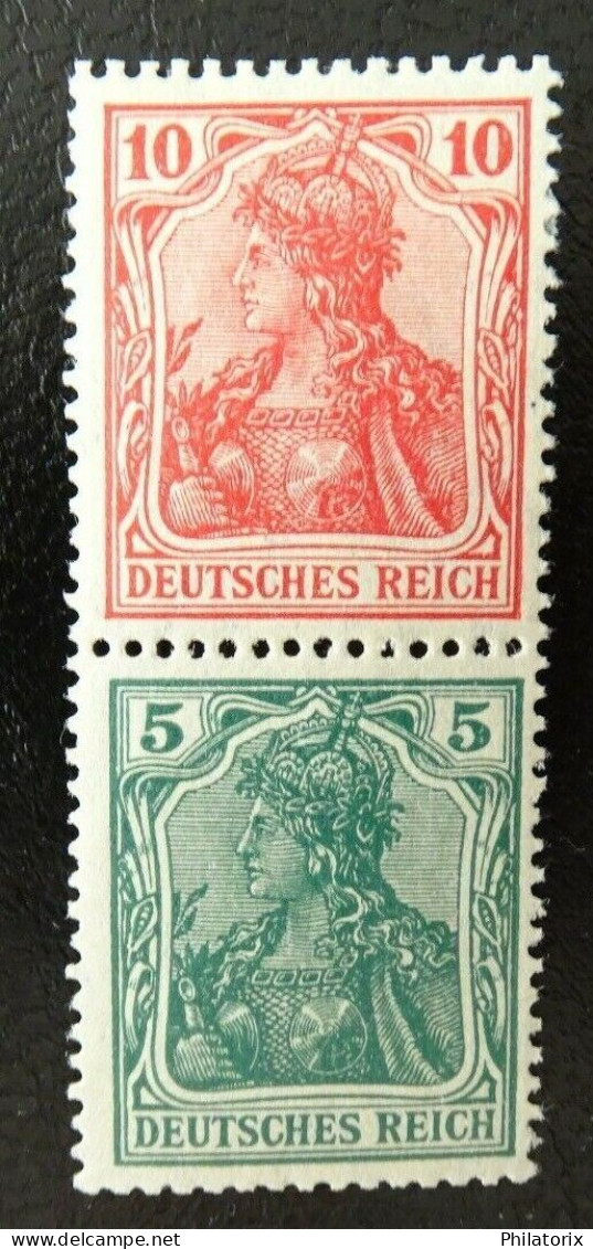 Deutsches Reich ZD S5 * , Zusammendrucke 86 II + 85 II - Libretti & Se-tenant