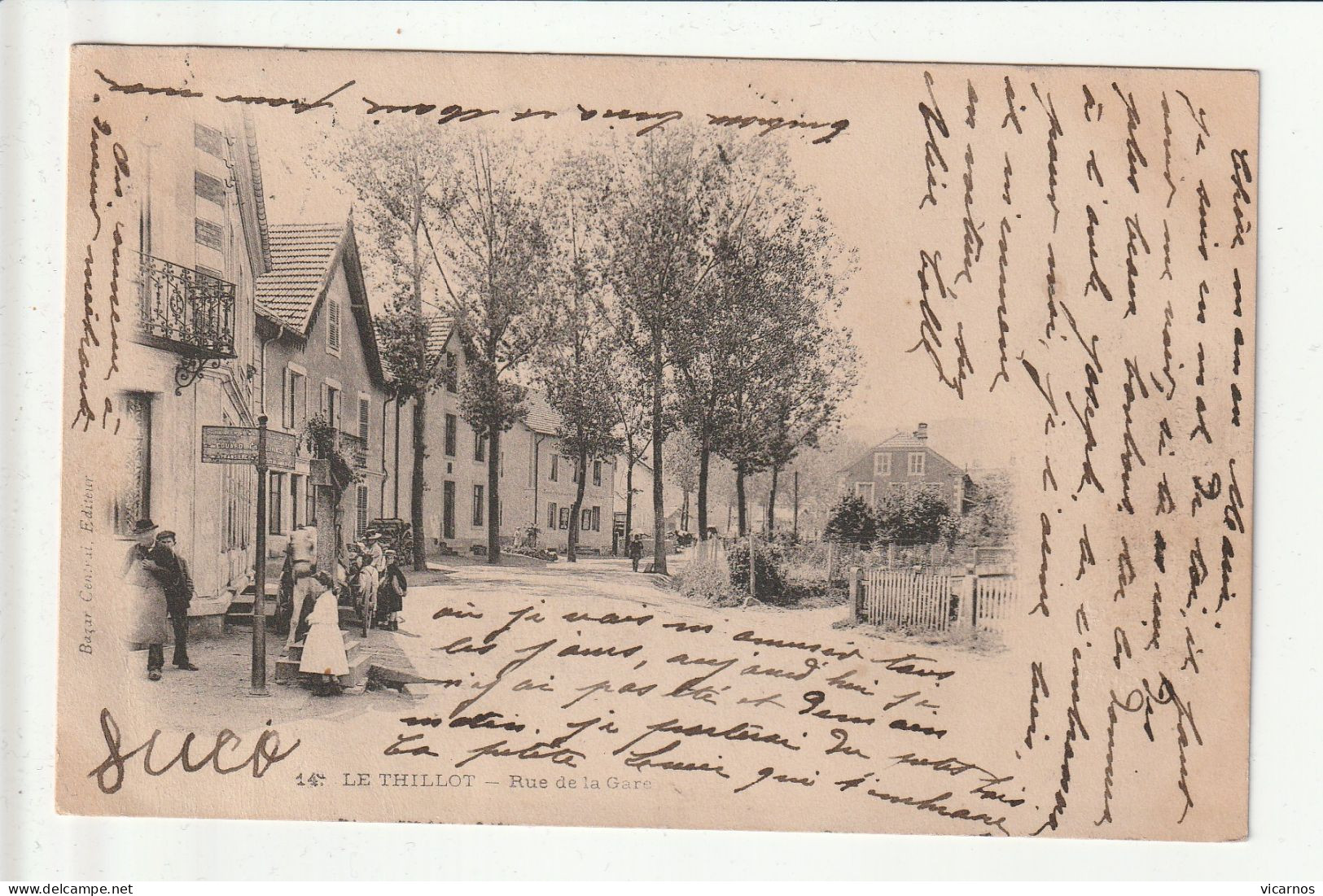 CP 88 LE THILLOT Place De La Gare - Le Thillot