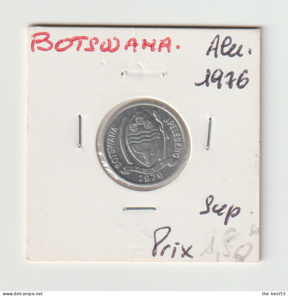 Botswana  -  1 Thebe Alu  -  1976  -  Sup - Botswana