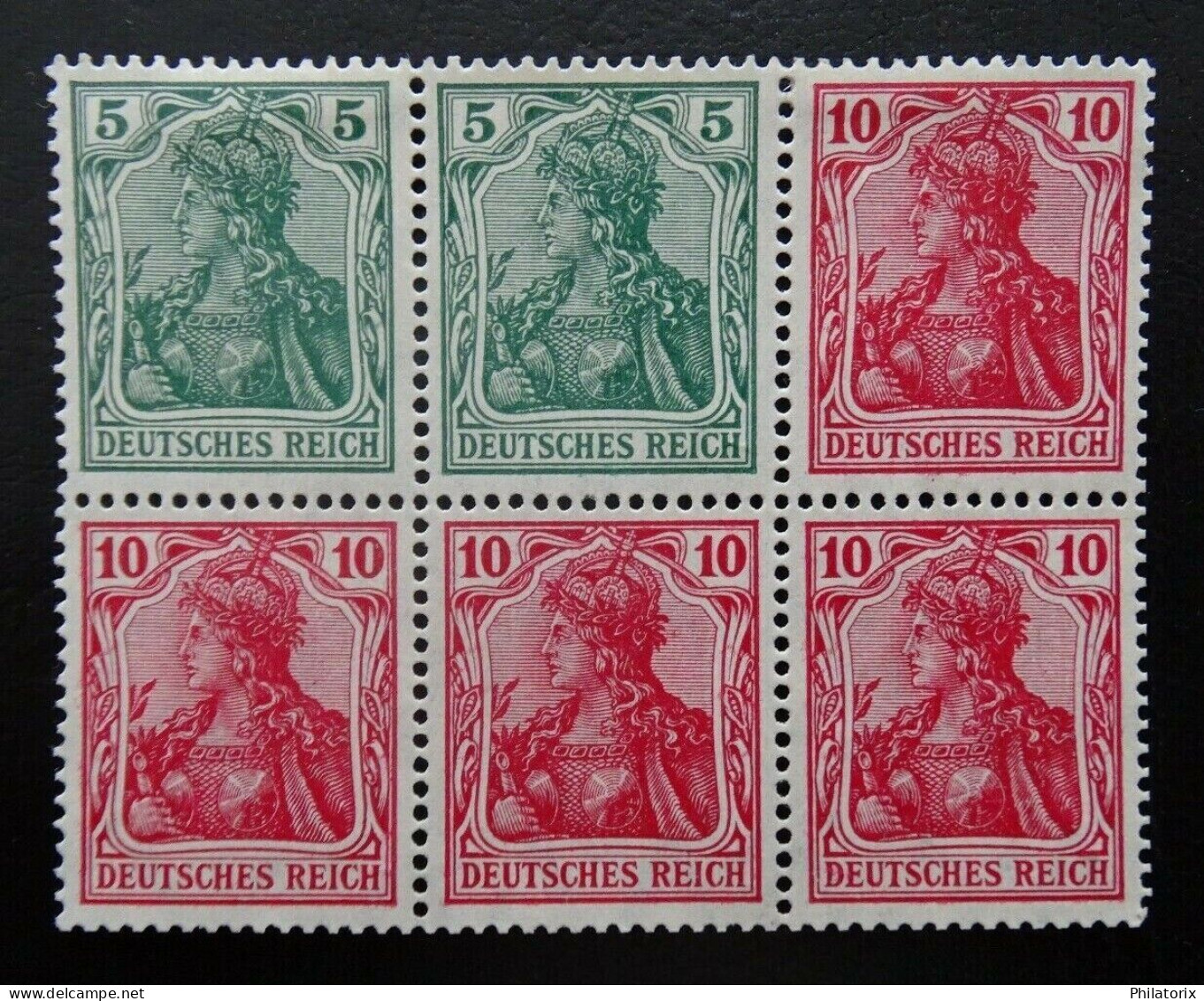 Deutsches Reich ZD H-Blatt 9 II Aa A * , Zusammendrucke 85 II+86 II, BPP Geprüft - Postzegelboekjes & Se-tenant