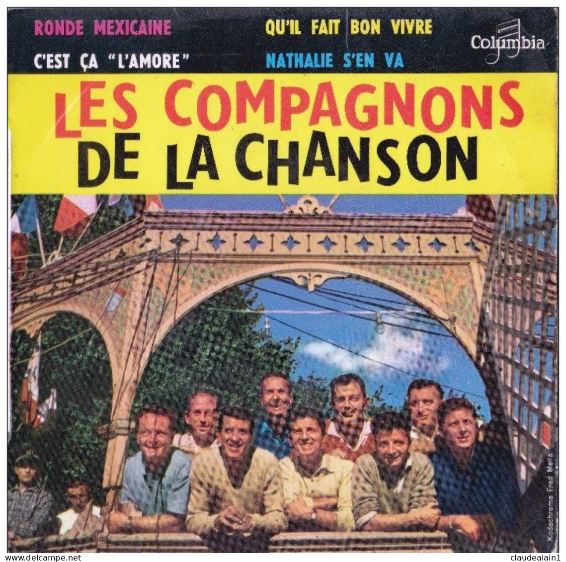 DISQUE VINYLE 45T LONGUE DUREE - LES COMPAGNONS DE LA CHANSONS - DISQUE COLUMBIA - - Collector's Editions