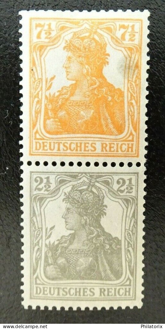 Deutsches Reich ZD S13 * , Zusammendrucke 99 + 98 - Libretti & Se-tenant