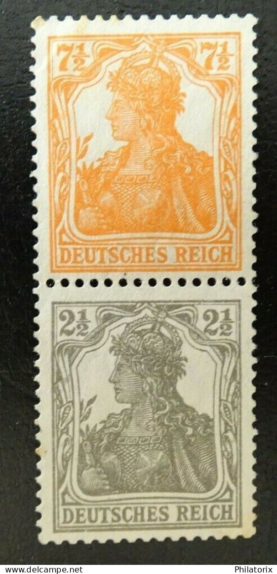 Deutsches Reich ZD S13 (*) Ohne Gummi/NG , Zusammendrucke 99 + 98 - Libretti & Se-tenant