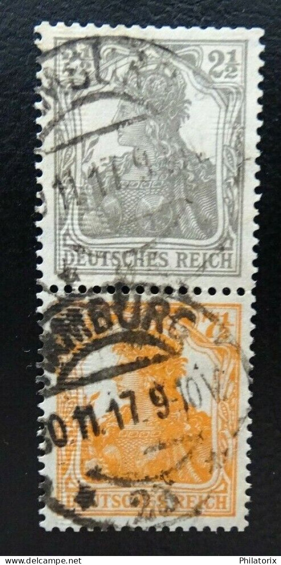 Deutsches Reich ZD S11 , Zusammendrucke 98 + 99 , Gestempelt - Booklets & Se-tenant