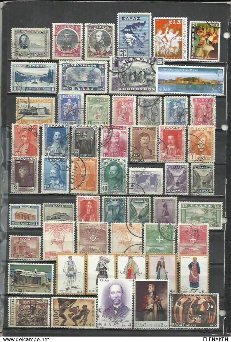 G415C-LOTE SELLOS GRECIA SIN TASAR,SIN REPETIDOS,ESCASOS. -GREECE STAMPS LOT WITHOUT PRICING WITHOUT REPEATED. -GRIECHEN - Collezioni