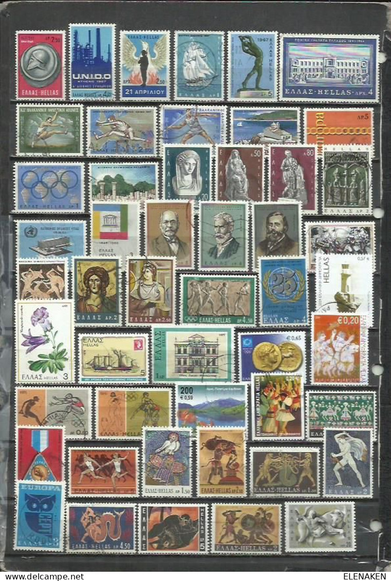 G415D-LOTE SELLOS GRECIA SIN TASAR,SIN REPETIDOS,ESCASOS. -GREECE STAMPS LOT WITHOUT PRICING WITHOUT REPEATED. -GRIECHEN - Verzamelingen