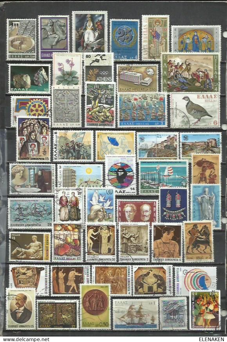 G415E-LOTE SELLOS GRECIA SIN TASAR,SIN REPETIDOS,ESCASOS. -GREECE STAMPS LOT WITHOUT PRICING WITHOUT REPEATED. -GRIECHEN - Collections