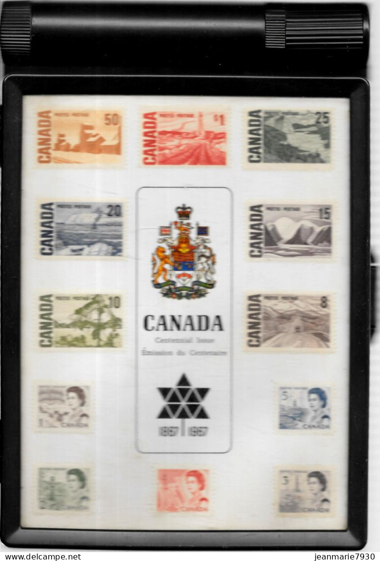 BOITE DE RANGEMENT SERIE DU CENTENAIRE DE LA CONFEDERATION 1967 - POIDS 350 GRAMMES - Variétés Et Curiosités