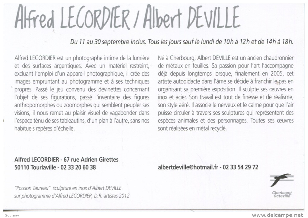 Estivale Des Ravalets 2012 : Alfred Lecordier  Albert Deville (Expo Artistes & Collectifs Cherbourg Octeville Cotentin) - Octeville