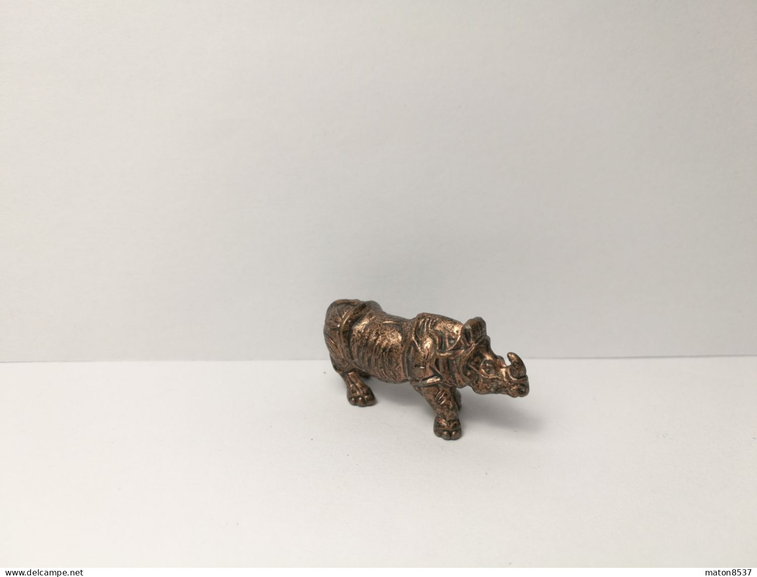 Kinder : Wildtiere 1985 - Nashorn - Kupfer - GIODI - Figurines En Métal