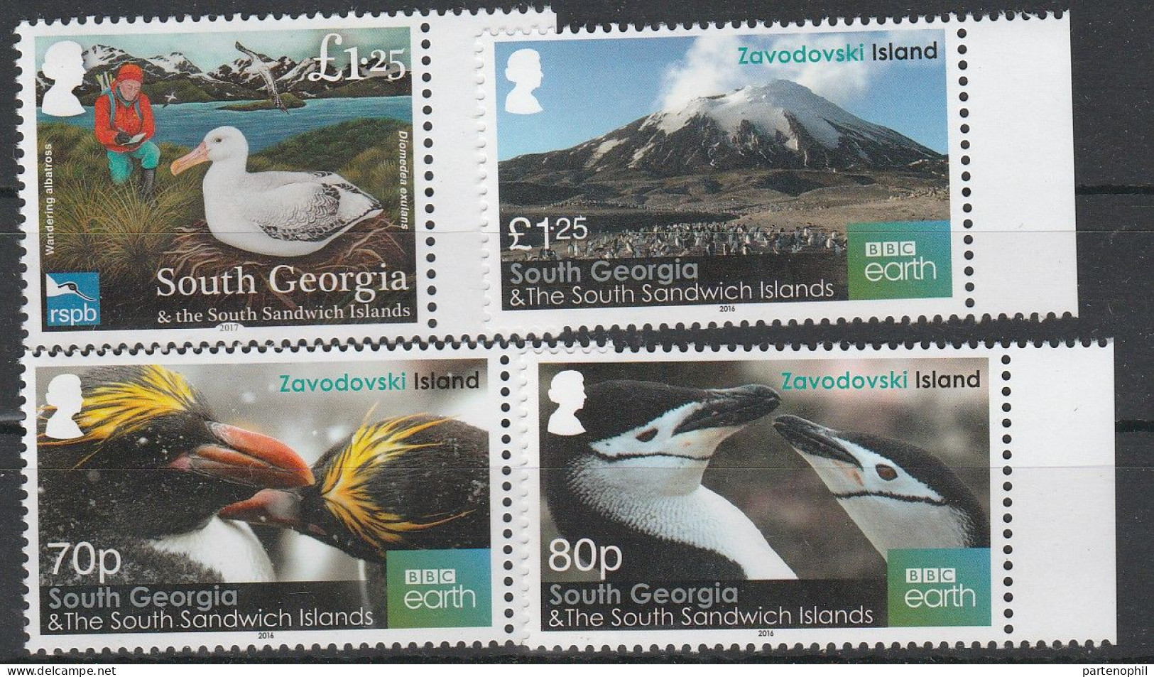 South Georgia 2016 - Birds MNH - Géorgie Du Sud