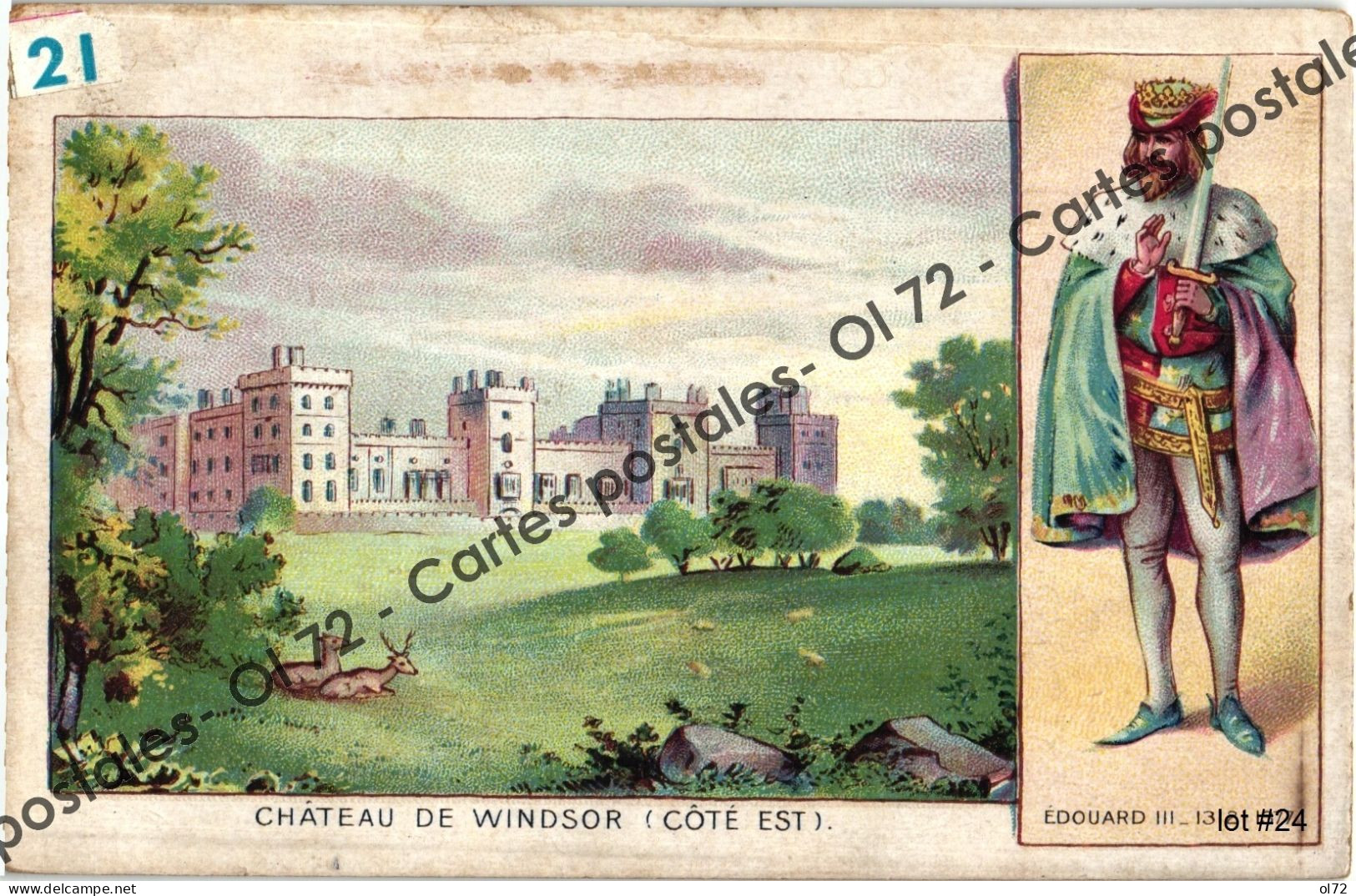 CPA Angleterre > Berkshire > Château De Windsor - Côté Est - Edouard III - Pub Chocolaterie "Aiguebelle" - Windsor Castle