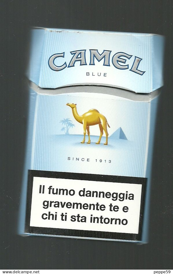 Tabacco Pacchetto Di Sigarette Italia - Camel Blue N.3 Da 20 Pezzi ( Vuoto ) - Sigarettenkokers (leeg)