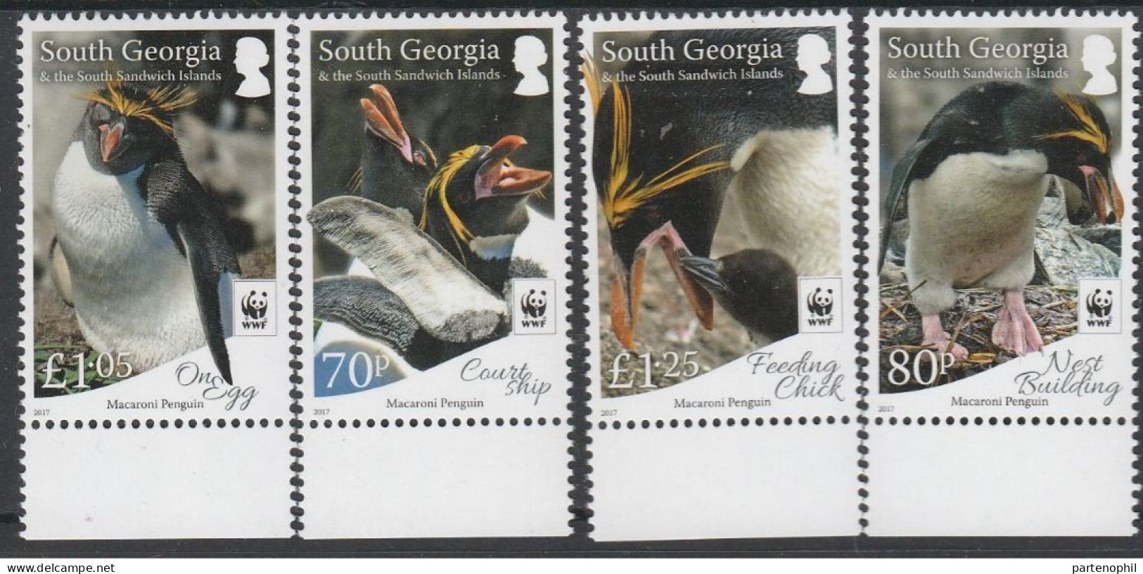 South Georgia 2016 - Birds WWF MNH - Géorgie Du Sud