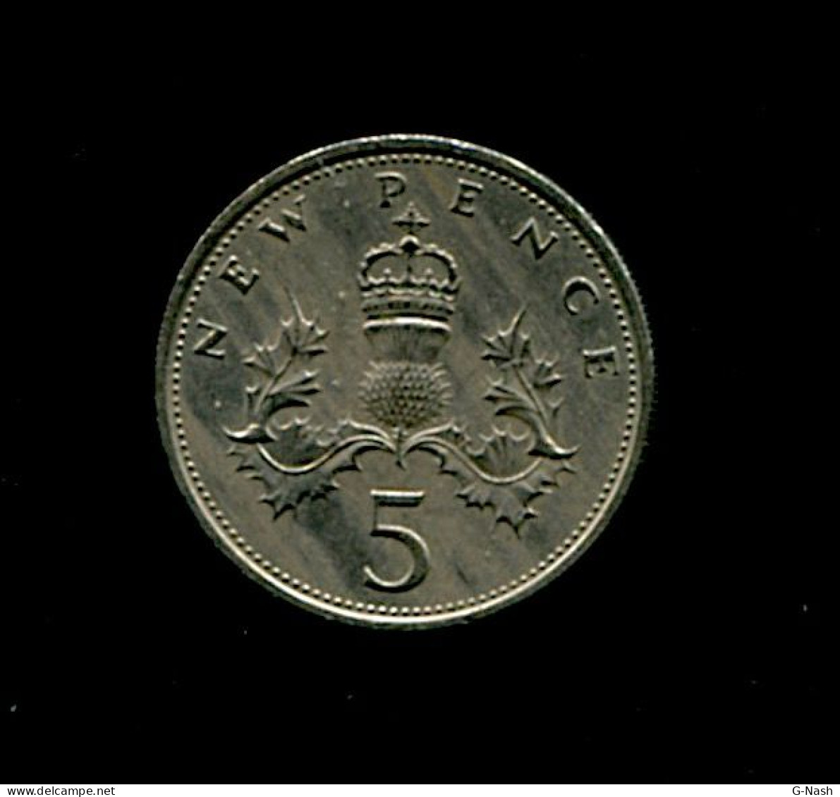 GRANDE-BRETAGNE - Pièce De 5 Pence De 1968 - Reine Elisabeth II - Andere & Zonder Classificatie