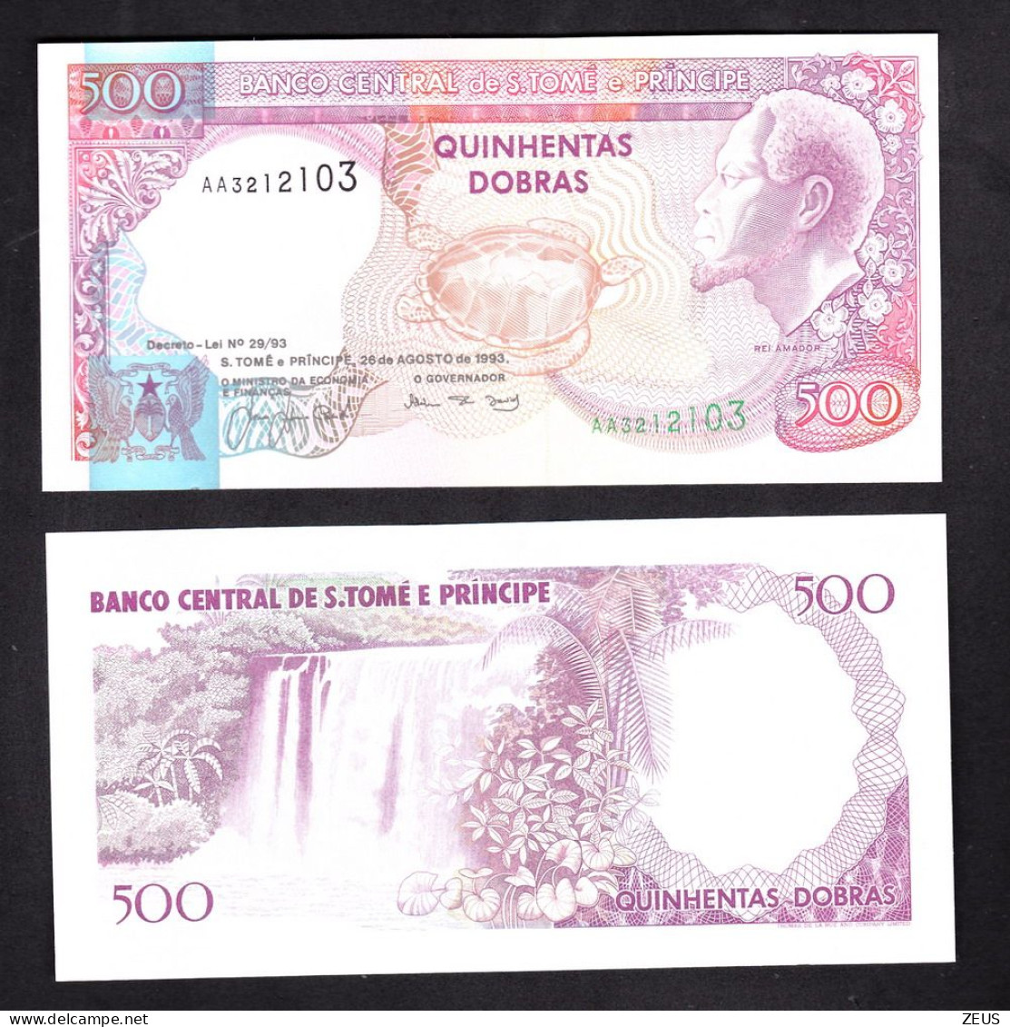 SAN TOME' E PRINCE 500 DOBRAS 1993 PIK 63 FDS - Sao Tome And Principe