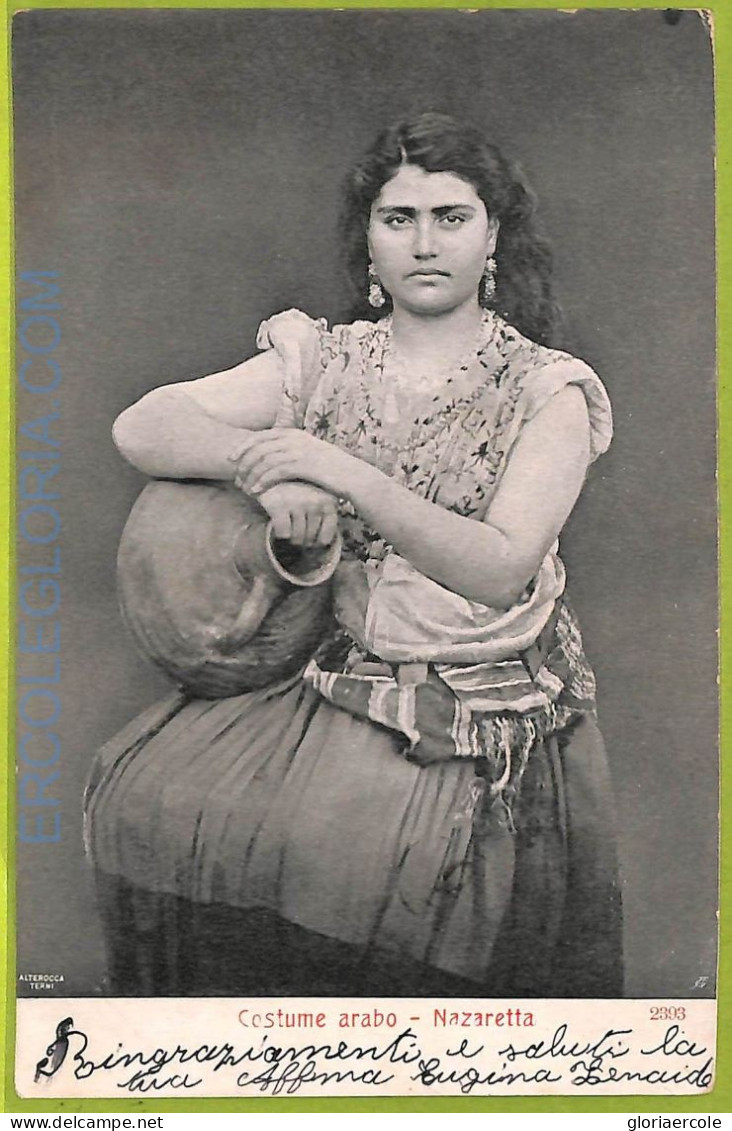 Af3440 -  JUDAICA Vintage Postcard: ISRAEL -  ETHNIC - Costume - 1904 - Asia